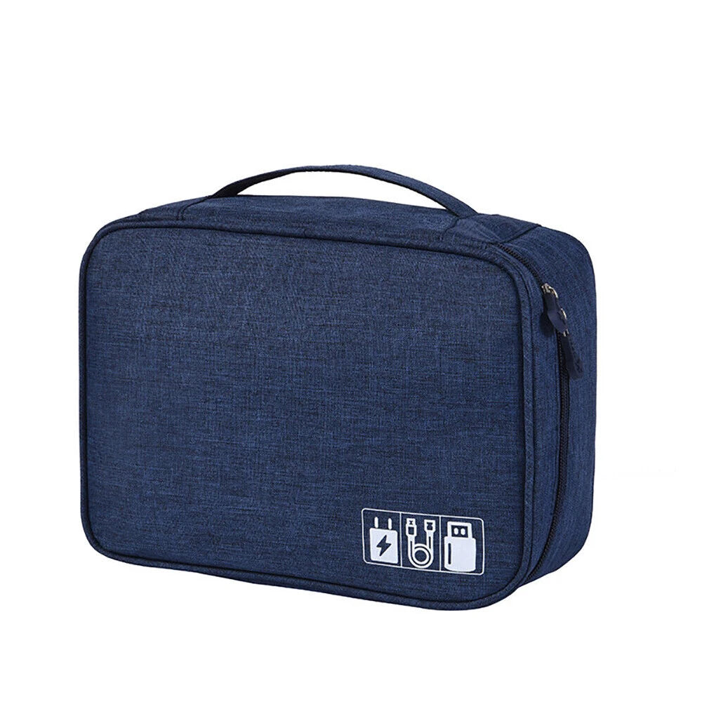 Travel Cable Storage Case & Electronics Organiser Bag