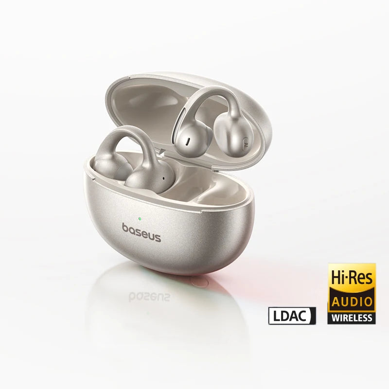 Baseus MC1 Pro Open-Ear Clip Wireless Earphones – 40Hr, 4-Mic ENC