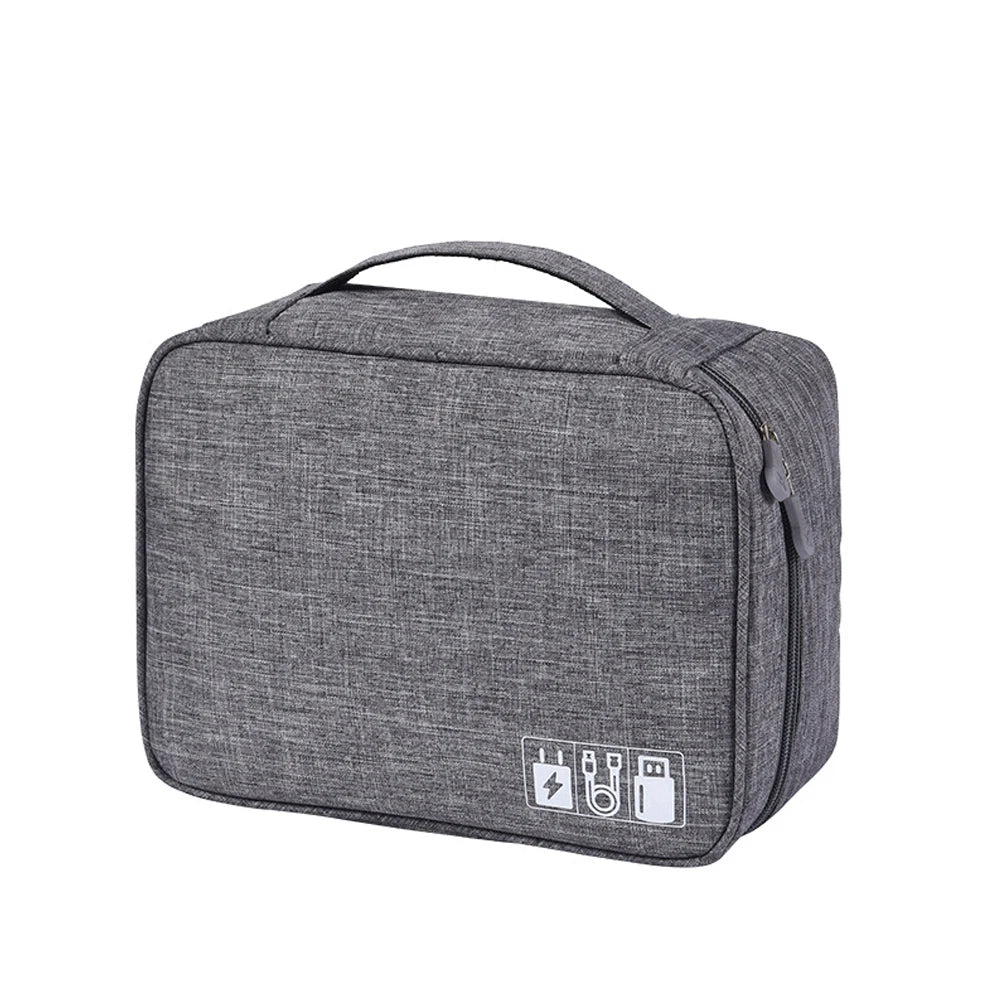 Travel Cable Storage Case & Electronics Organiser Bag
