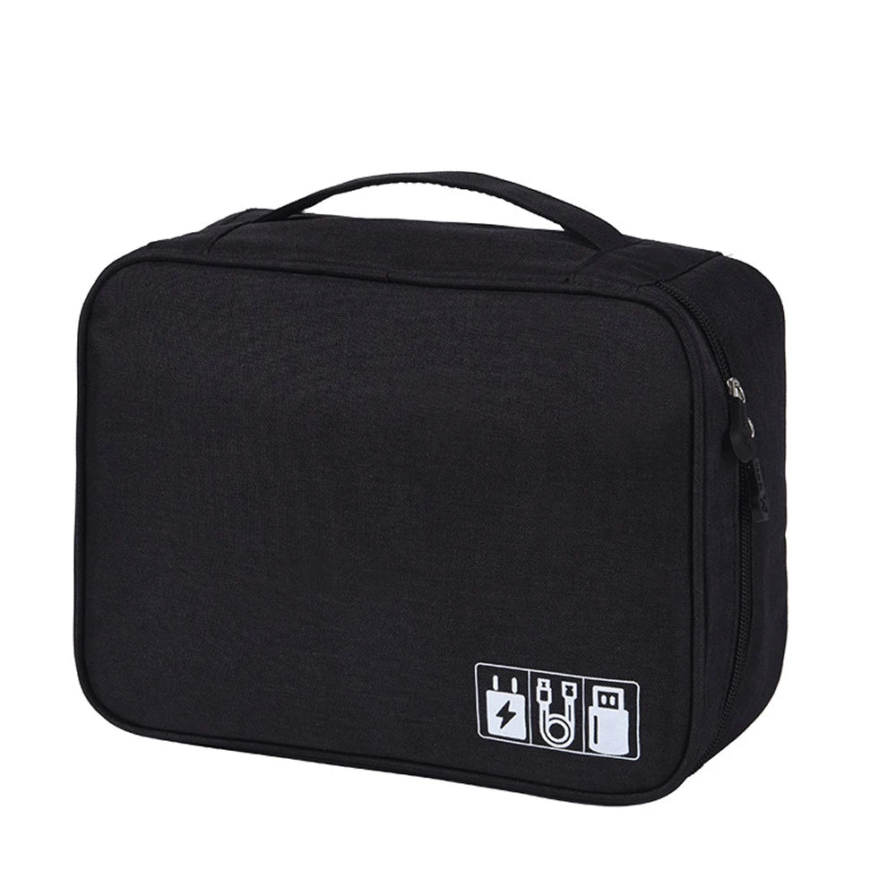 Travel Cable Storage Case & Electronics Organiser Bag