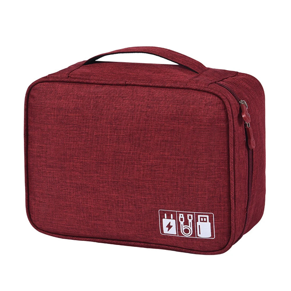 Travel Cable Storage Case & Electronics Organiser Bag