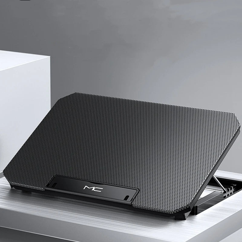 Gaming Laptop Cooling Pad – Adjustable Speed, Dual USB, 12–16"
