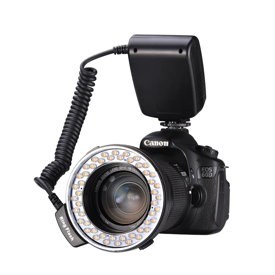Mamen Macro LED Ring Flash for Camera with LCD Display