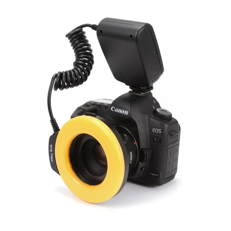 Mamen Macro LED Ring Flash for Camera with LCD Display