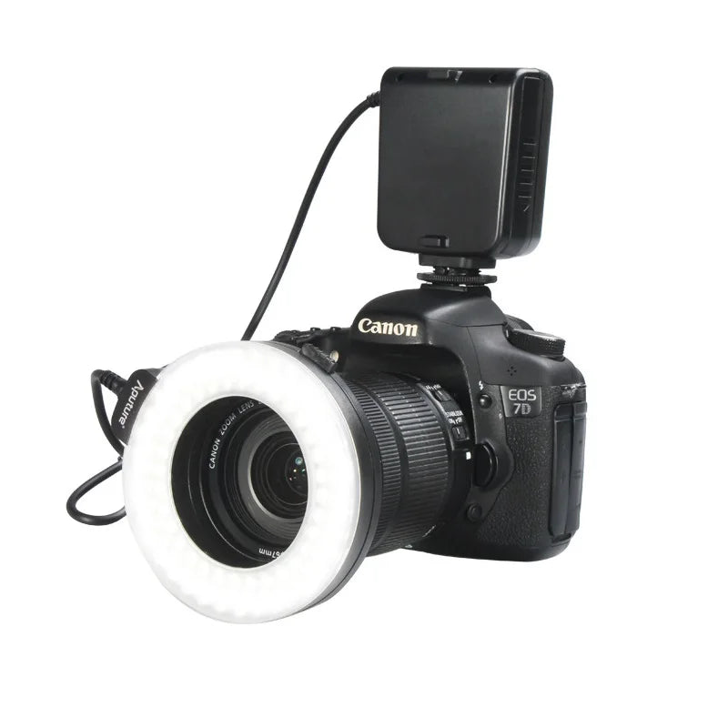 Mamen Macro LED Ring Flash for Camera with LCD Display