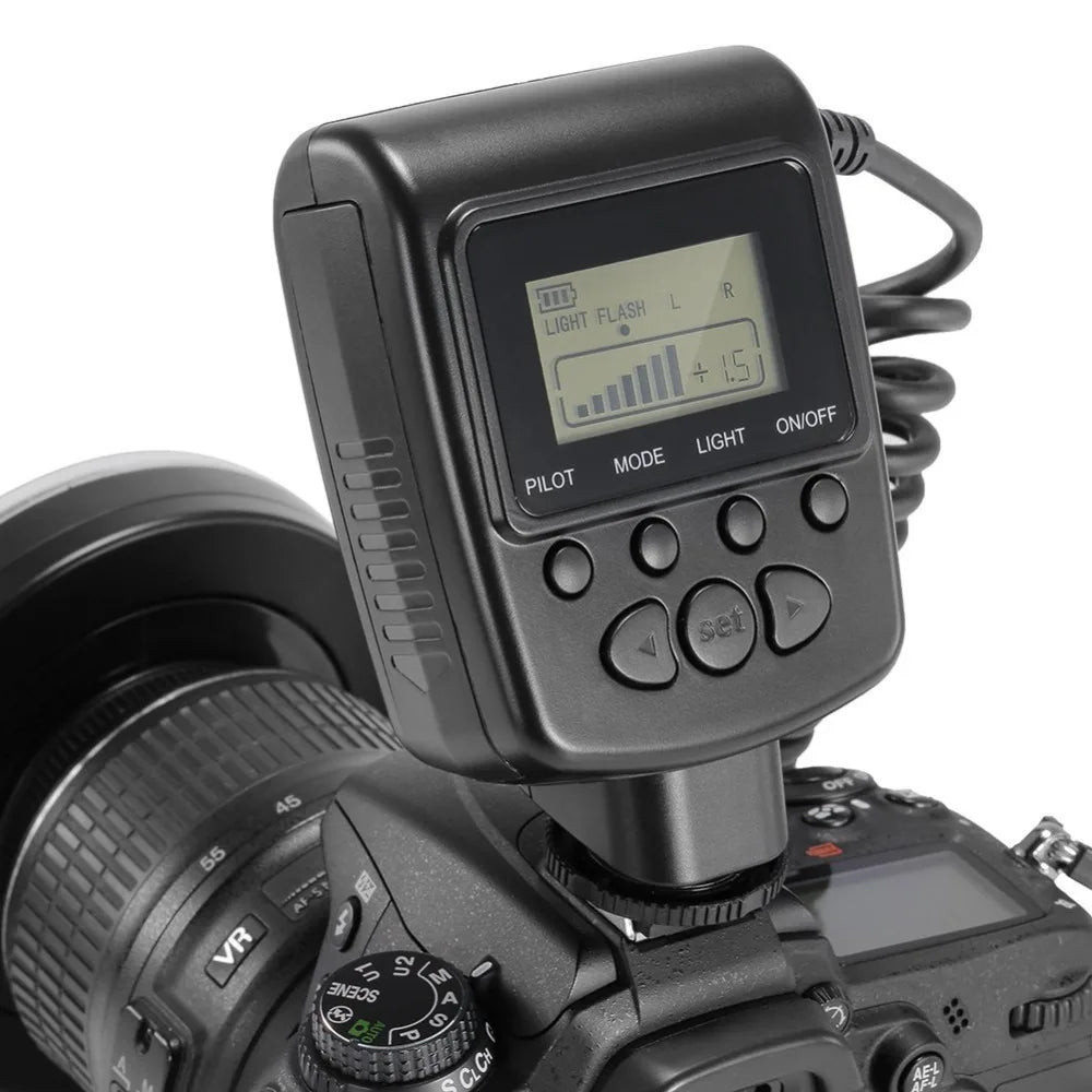 Mamen Macro LED Ring Flash for Camera with LCD Display
