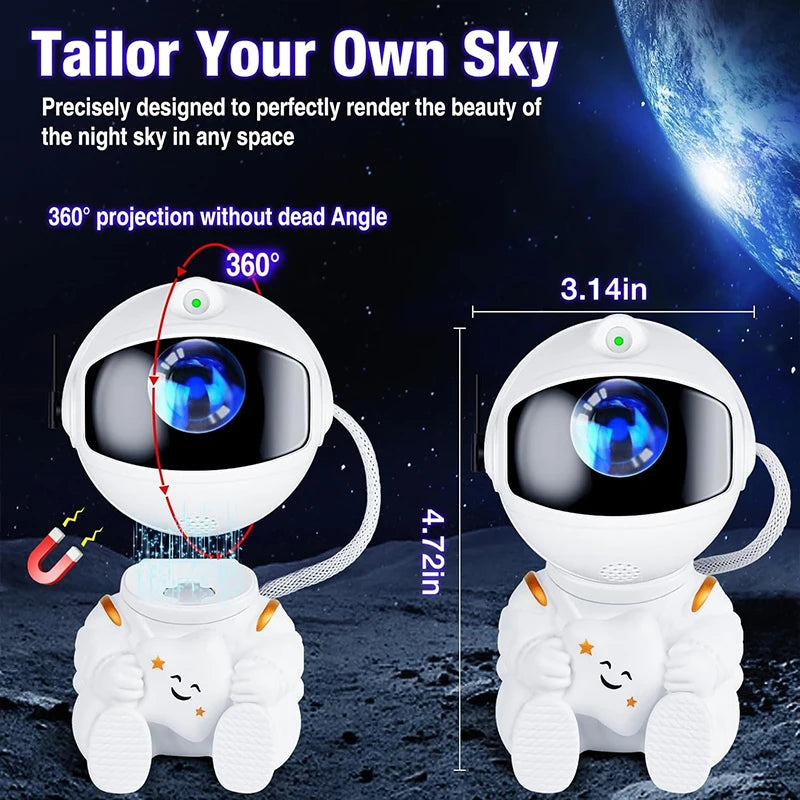Astronaut Galaxy Projector Night Light for Kids Bedroom