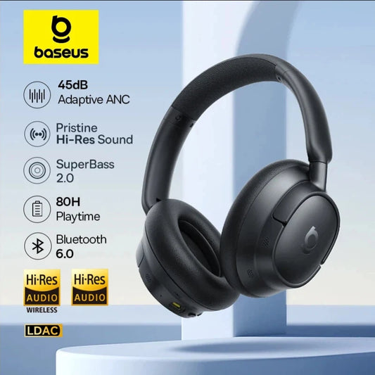 Baseus EH10 ANC Wireless Headphones – 80Hr, LDAC Hi-Res Audio