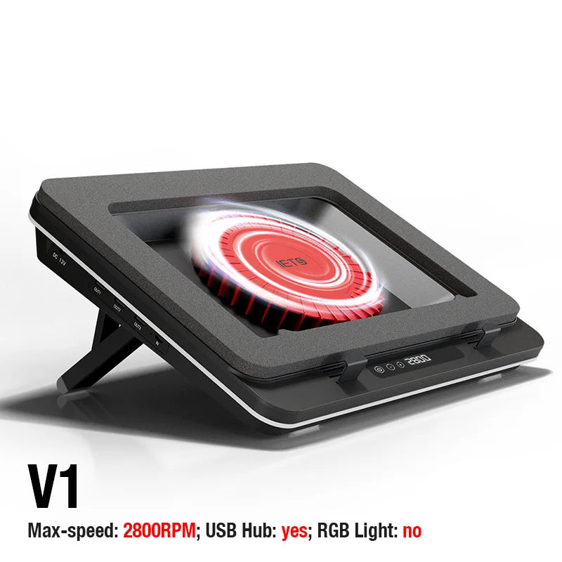 IETS GT600 Gaming Laptop Cooling Stand – Turbofan, 7-Level Height, 14–19"
