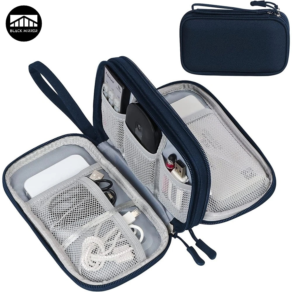 Waterproof Double-Layer Electronics Travel Organiser