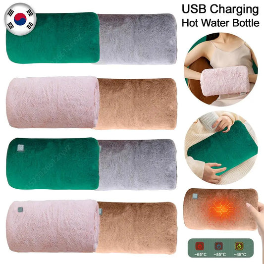 USB Rechargeable Electric Hand Warmer Pillow for Camping & Winter