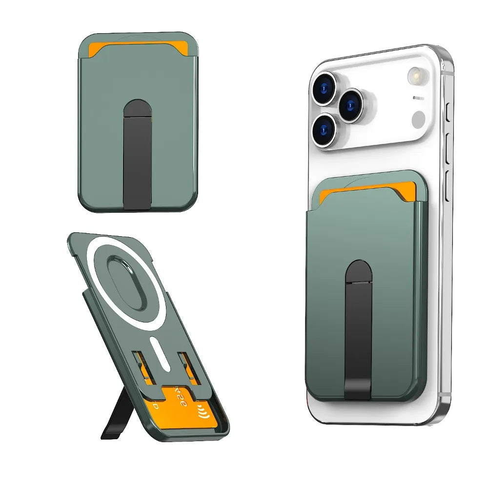 MagSafe Magnetic Wallet Case & Phone Stand for iPhone 15, 16 & 17 Pro Max
