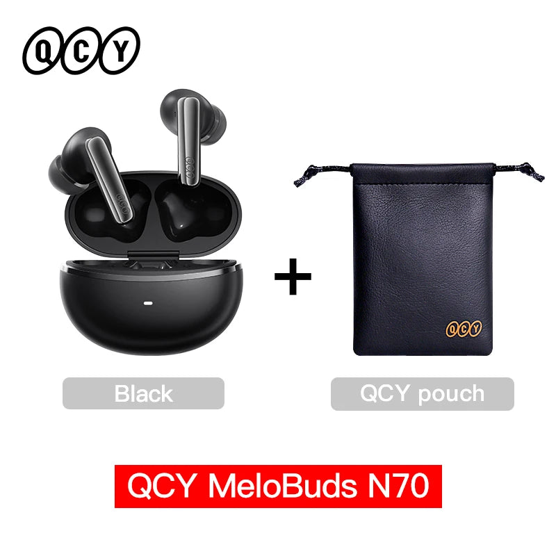 QCY MeloBuds N70 Adaptive ANC Earbuds – -56dB, 50Hr