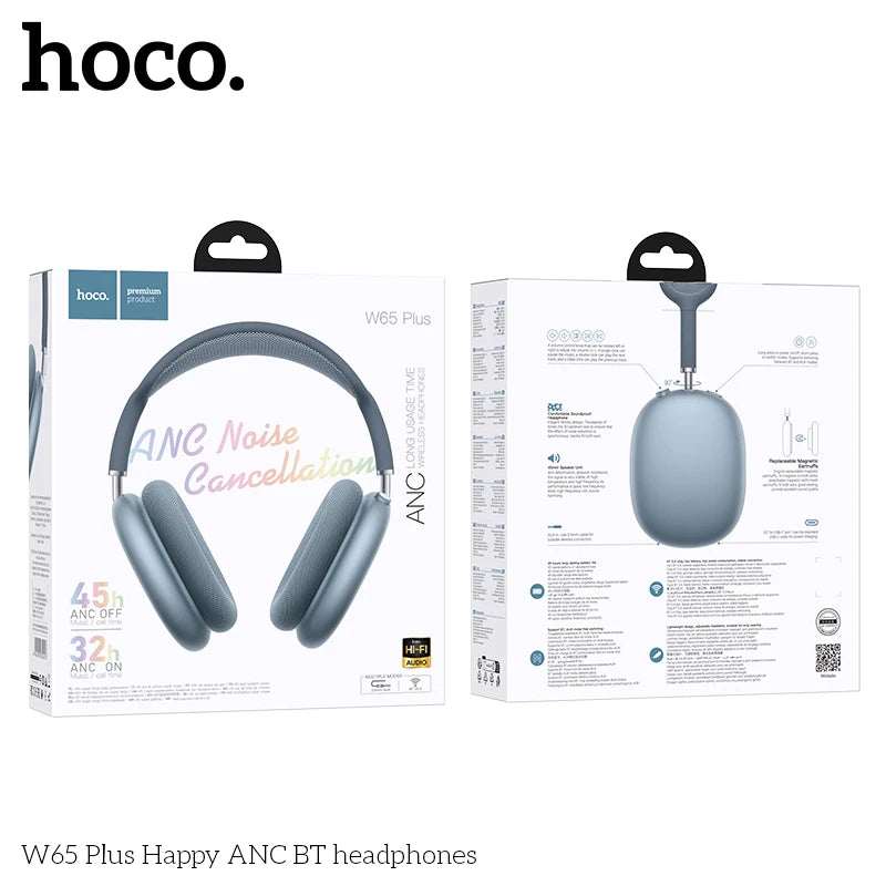 HOCO W65 Plus Over-Ear ANC Headphones