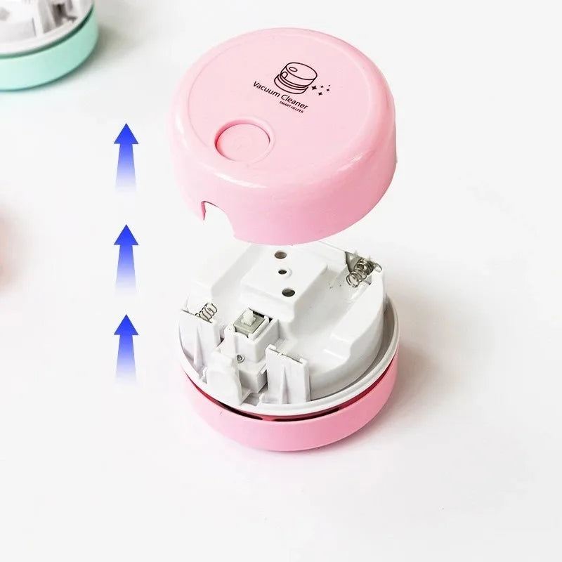 Silent Mini Desktop Vacuum Cleaner – Keyboard & Office Gift