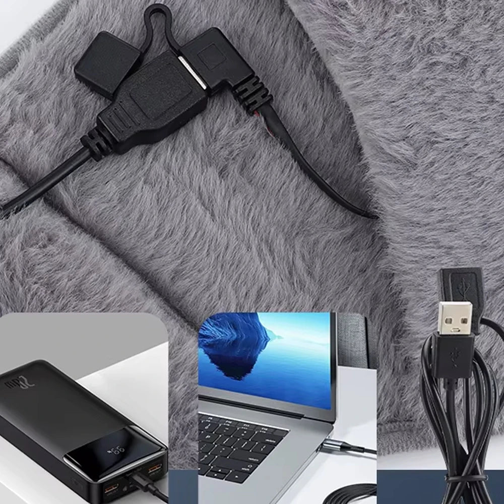 USB Rechargeable Electric Heating Pad – 3-Level Abdominal & Hand Warmer