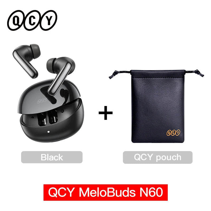 QCY MeloBuds N60 ANC Wireless Earbuds – Bluetooth 6.0, 45Hr
