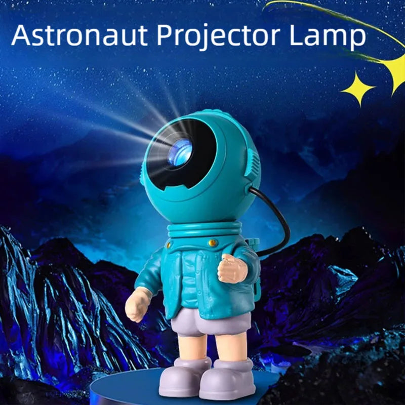 Astronaut Rocket Nebula Projector Lamp – Romantic Atmosphere Night Light