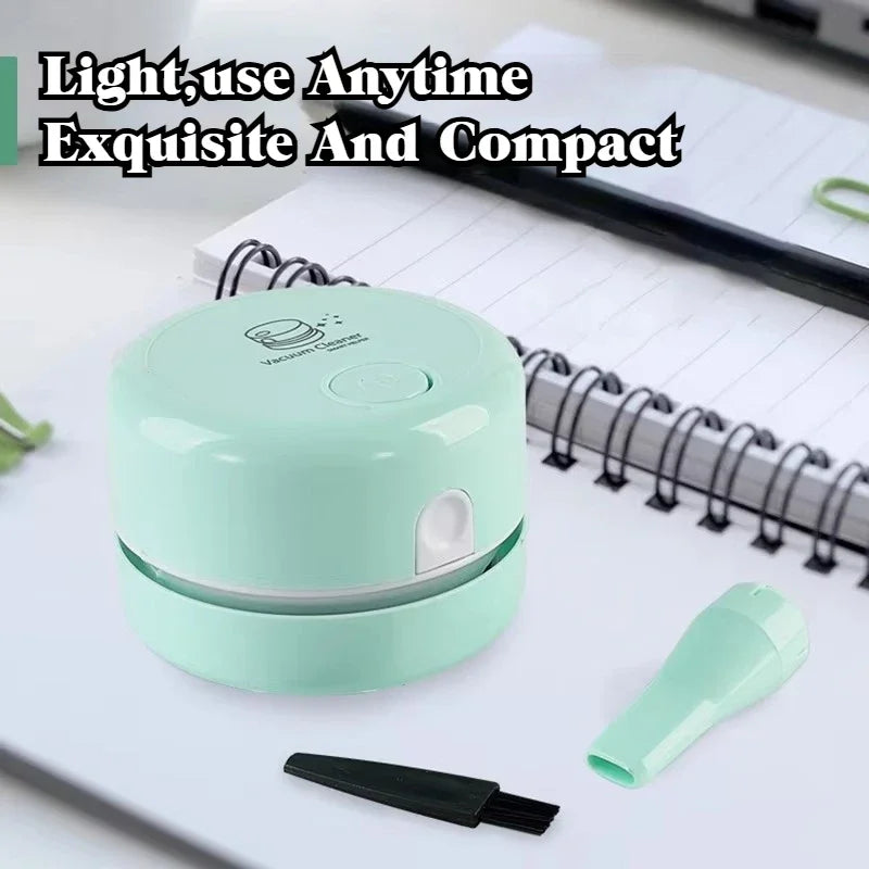Silent Mini Desktop Vacuum Cleaner – Keyboard & Office Gift