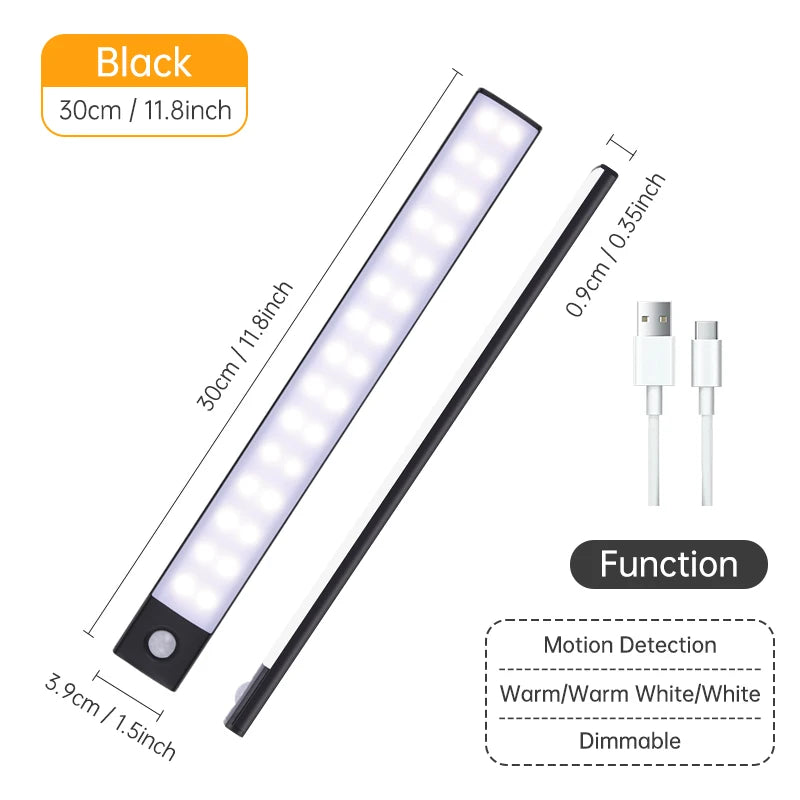 Wireless LED Motion Sensor Night Light for Cabinet & Kitchen