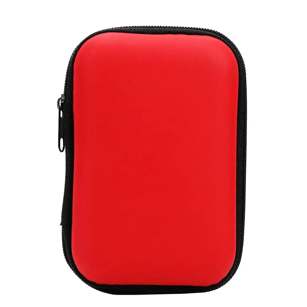 Portable Travel Cable Organiser Bag – Zipper Storage for Earphones & Chargers