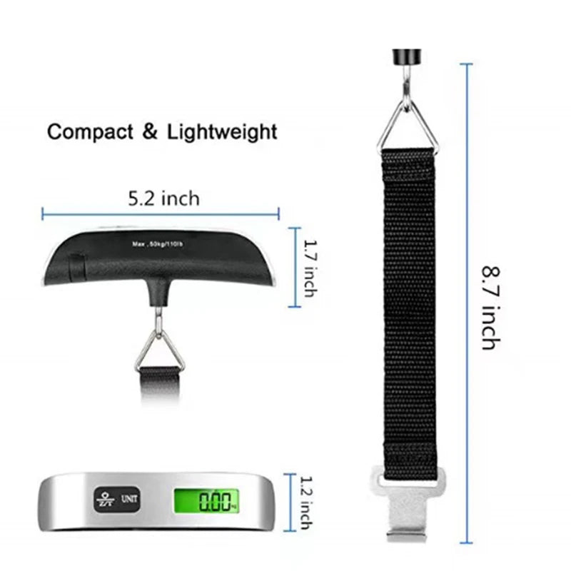 Portable Digital Scale 50kg / 110lb with LCD Display