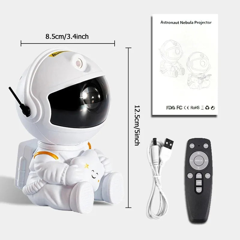 Astronaut Galaxy Projector – Starry Nebula LED Ceiling Lamp, Kids Gift
