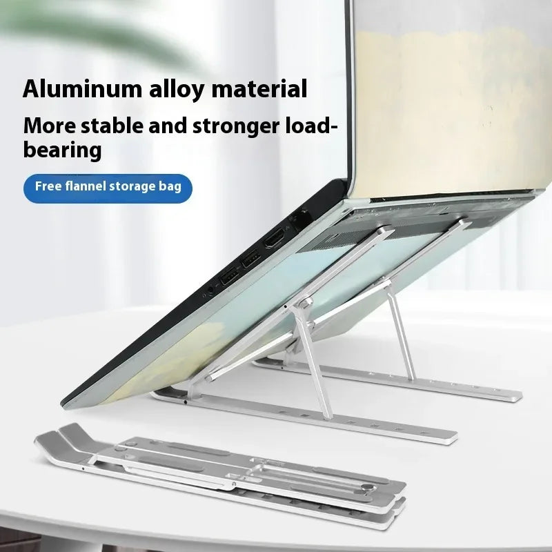 Adjustable Aluminium Laptop Stand with Air-Cooled Heat Dissipation