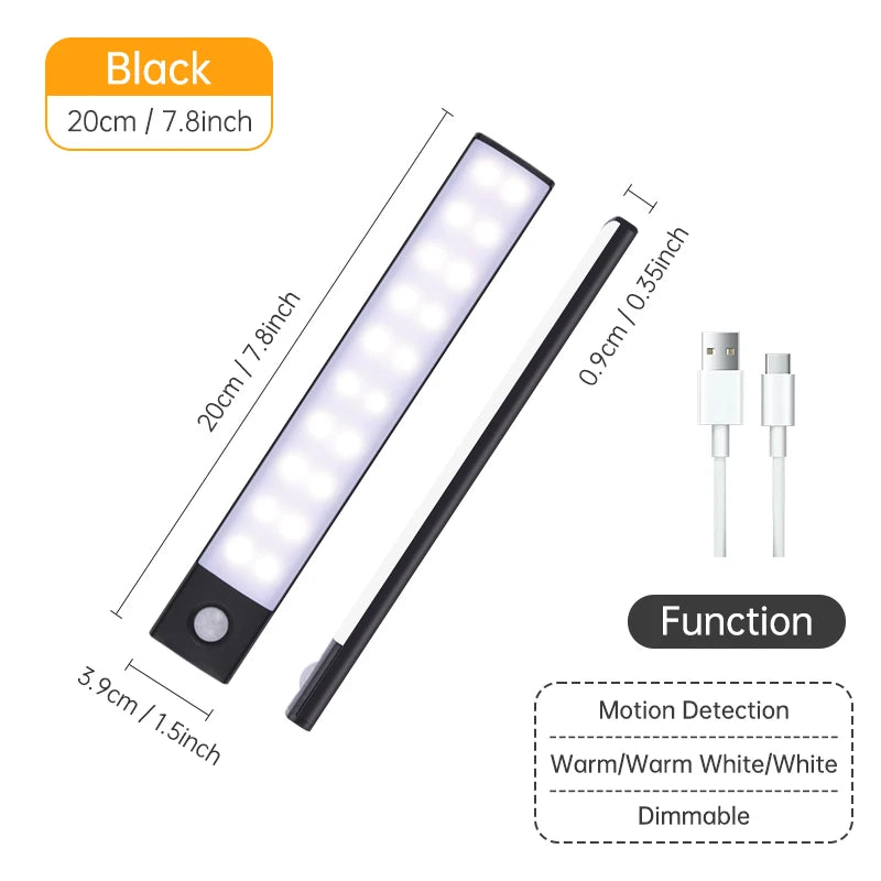Wireless LED Motion Sensor Night Light for Cabinet & Kitchen