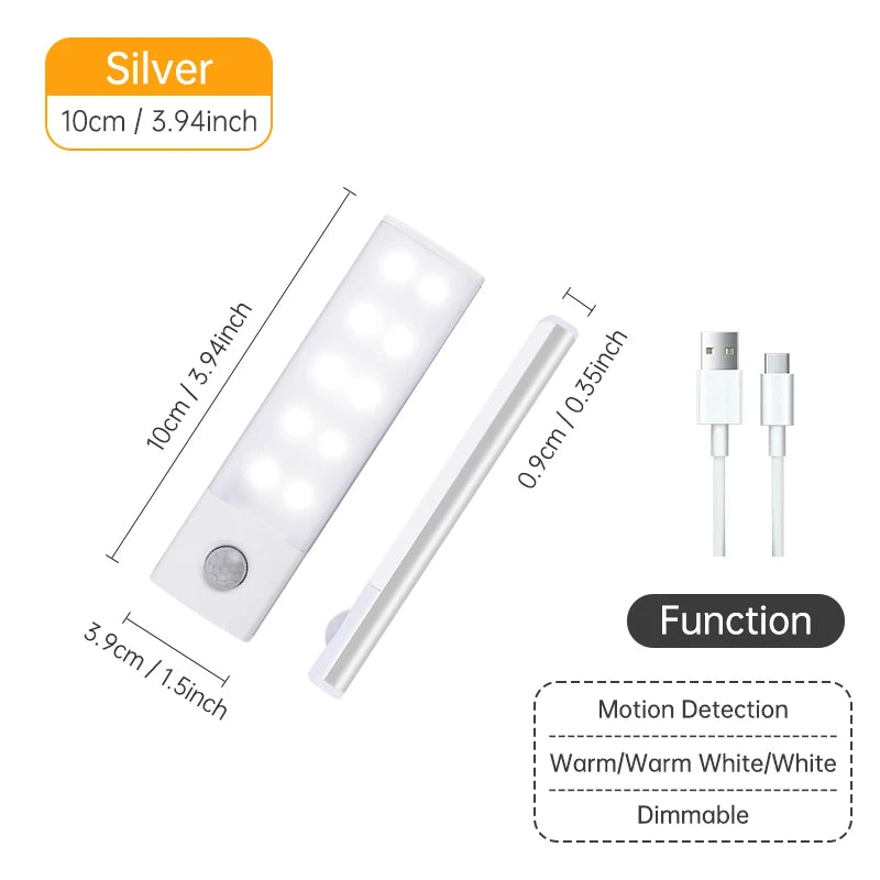 Wireless LED Motion Sensor Night Light for Cabinet & Kitchen