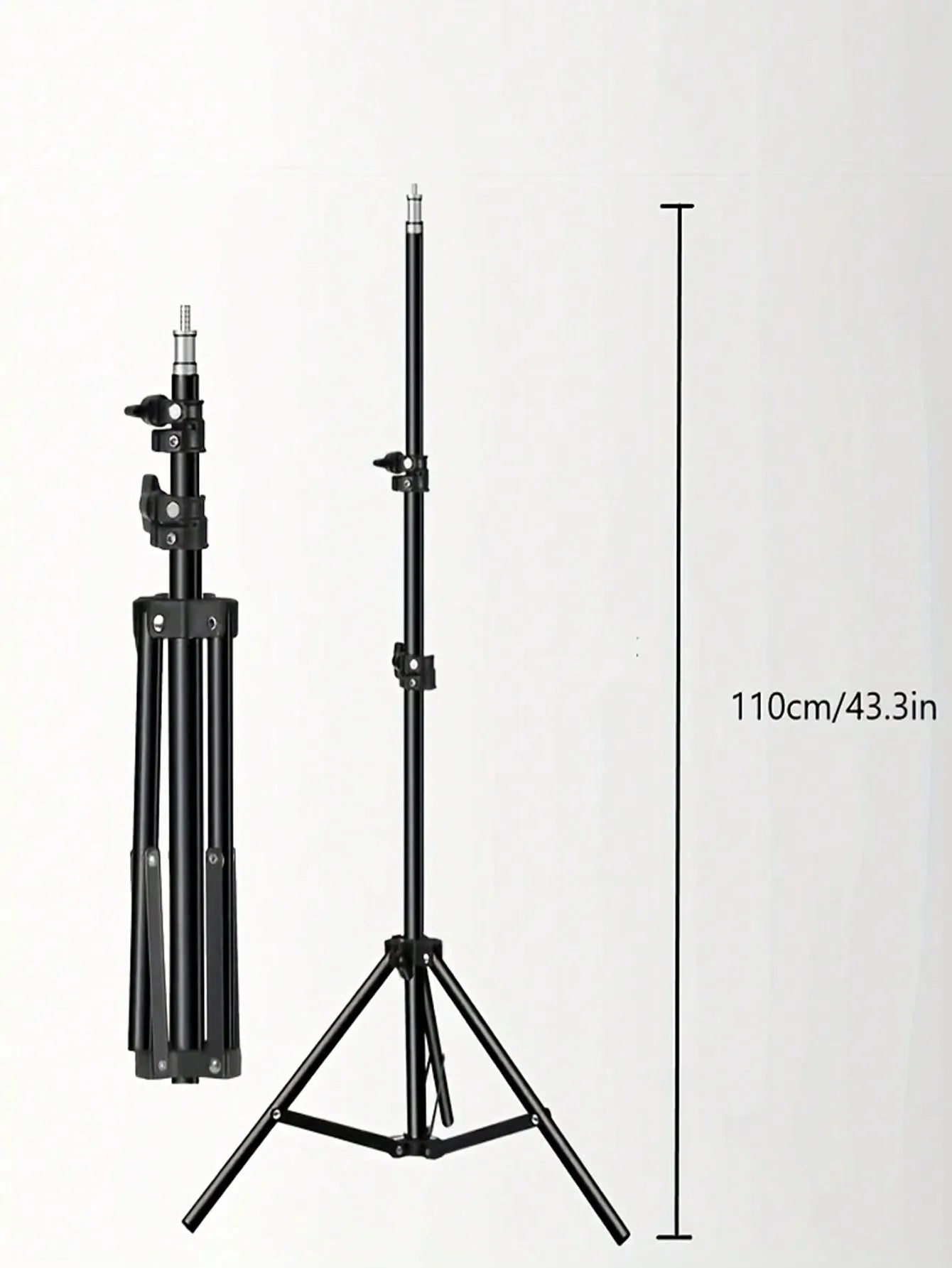 110cm Tripod Stand with 10" Ring Fill Light for Live Streaming & Selfies