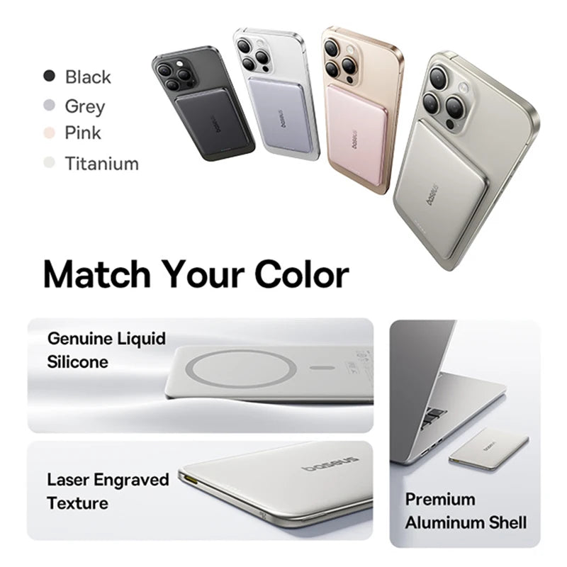 Baseus Slim Magnetic Power Bank – 5000mAh or 10000mAh