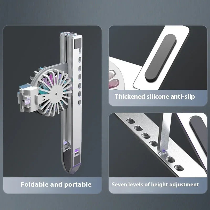 Adjustable Aluminium Laptop Stand with Air-Cooled Heat Dissipation