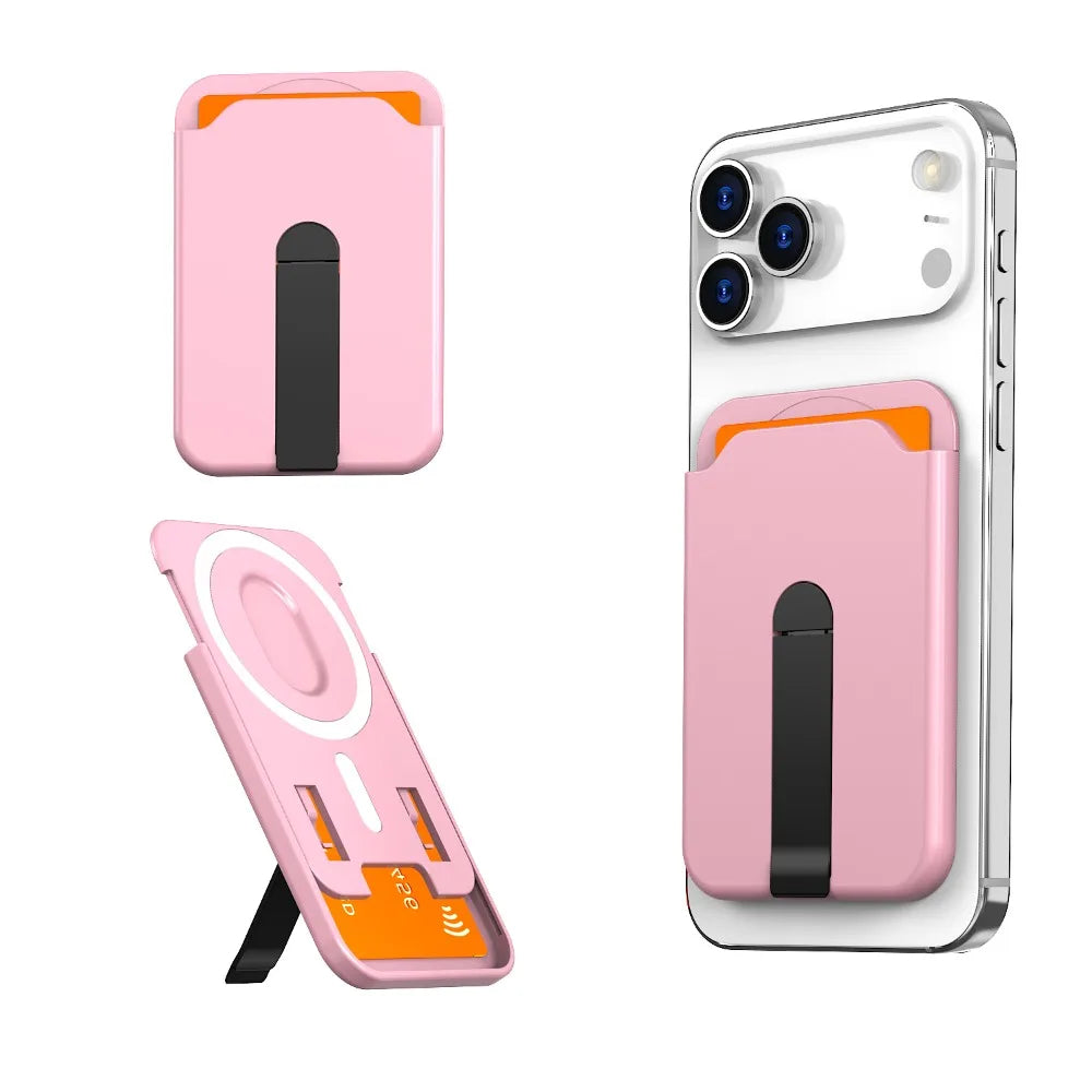 MagSafe Magnetic Wallet Case & Phone Stand for iPhone 15, 16 & 17 Pro Max
