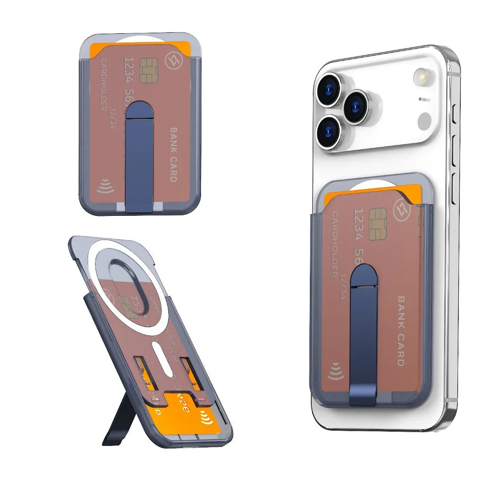 MagSafe Magnetic Wallet Case & Phone Stand for iPhone 15, 16 & 17 Pro Max