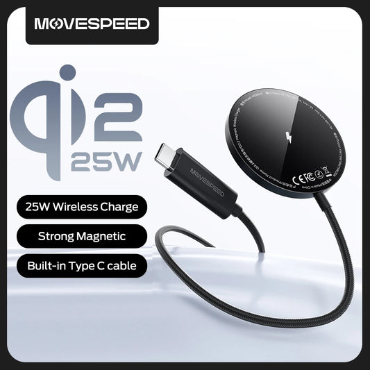 MOVESPEED W010 Qi2 25W Fast Wireless Charging Pad