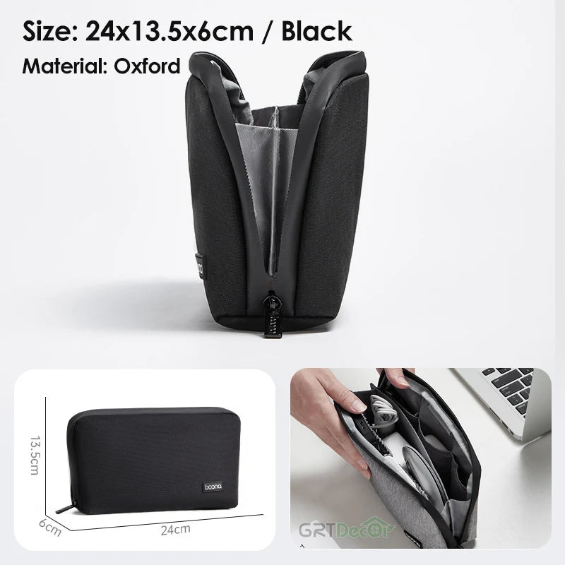 Multifunctional Electronics Accessories Organiser Bag – Cable, HDD & Earphone Storage