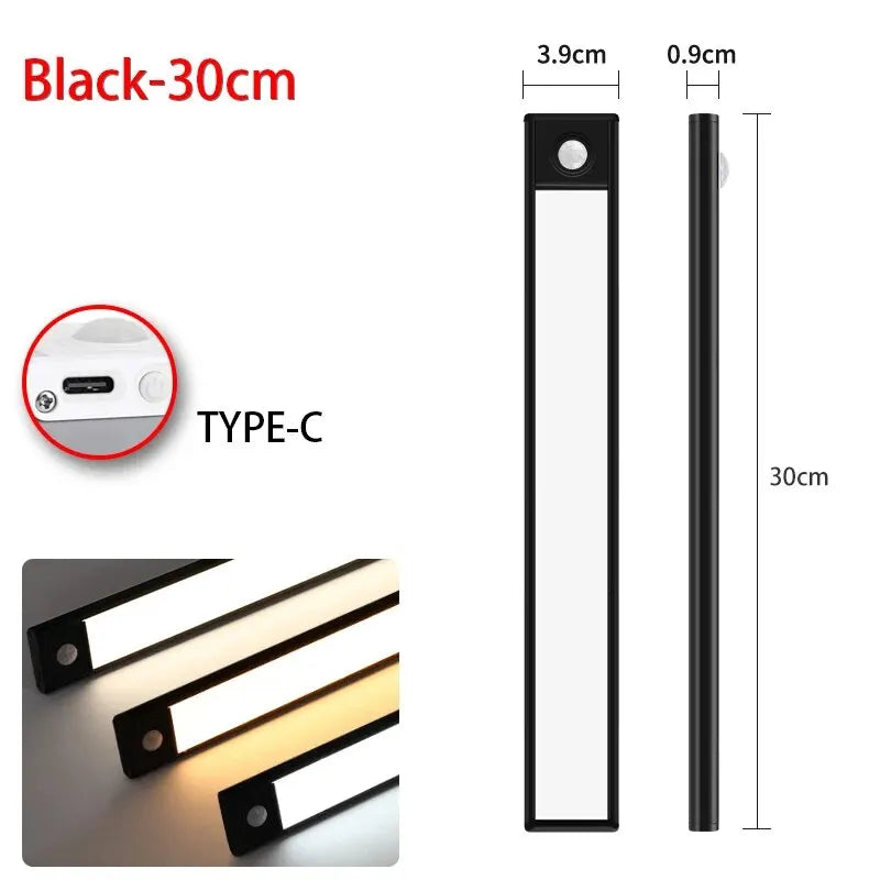 USB Rechargeable LED Motion Sensor Under Cabinet Light – 50cm