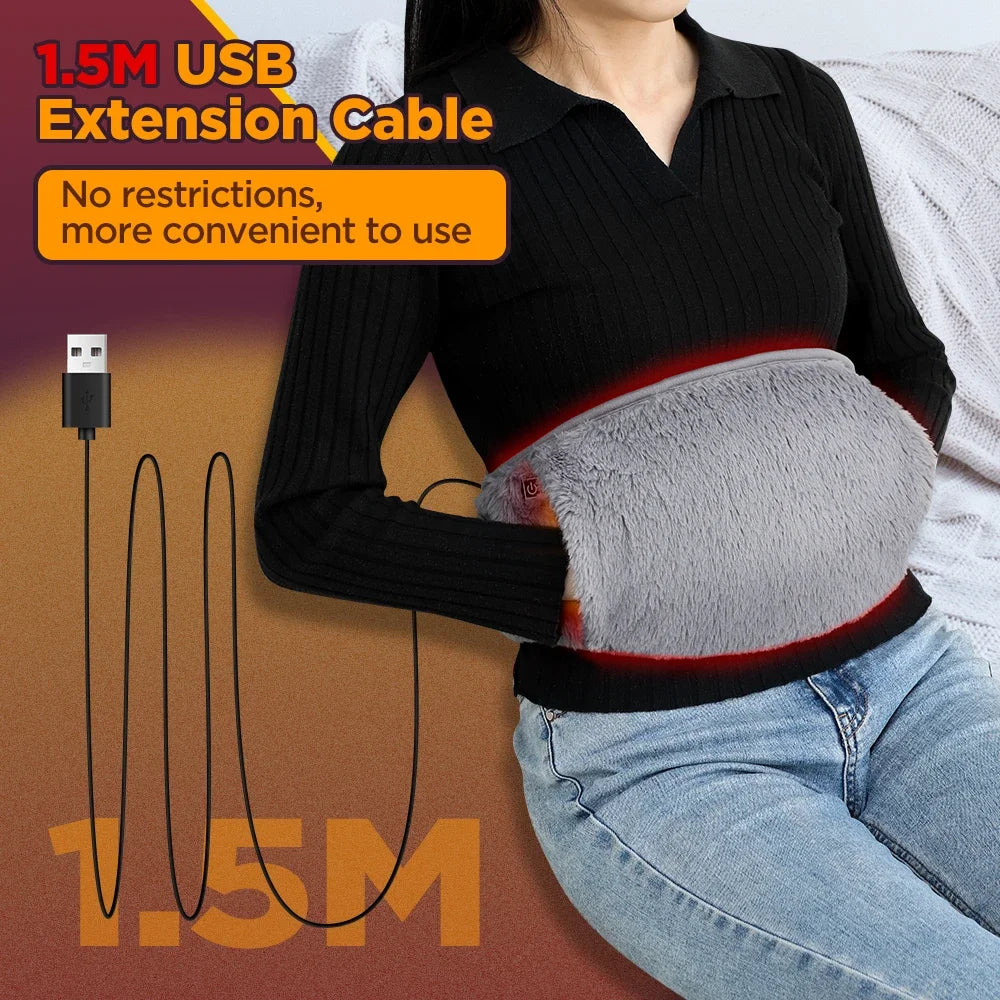 Portable Plush Hand & Foot Warmer – USB Rechargeable for Home & Winter