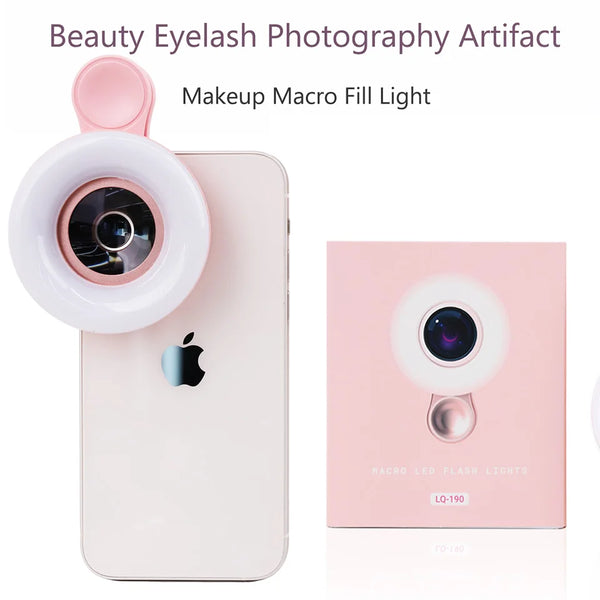15X Zoom Macro Lens with LED Light – Clip-On Phone Magnifier