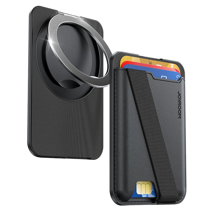 Joyroom Magnetic Phone Card Holder – Ultra-Slim Wallet Stand for iPhone 12–16
