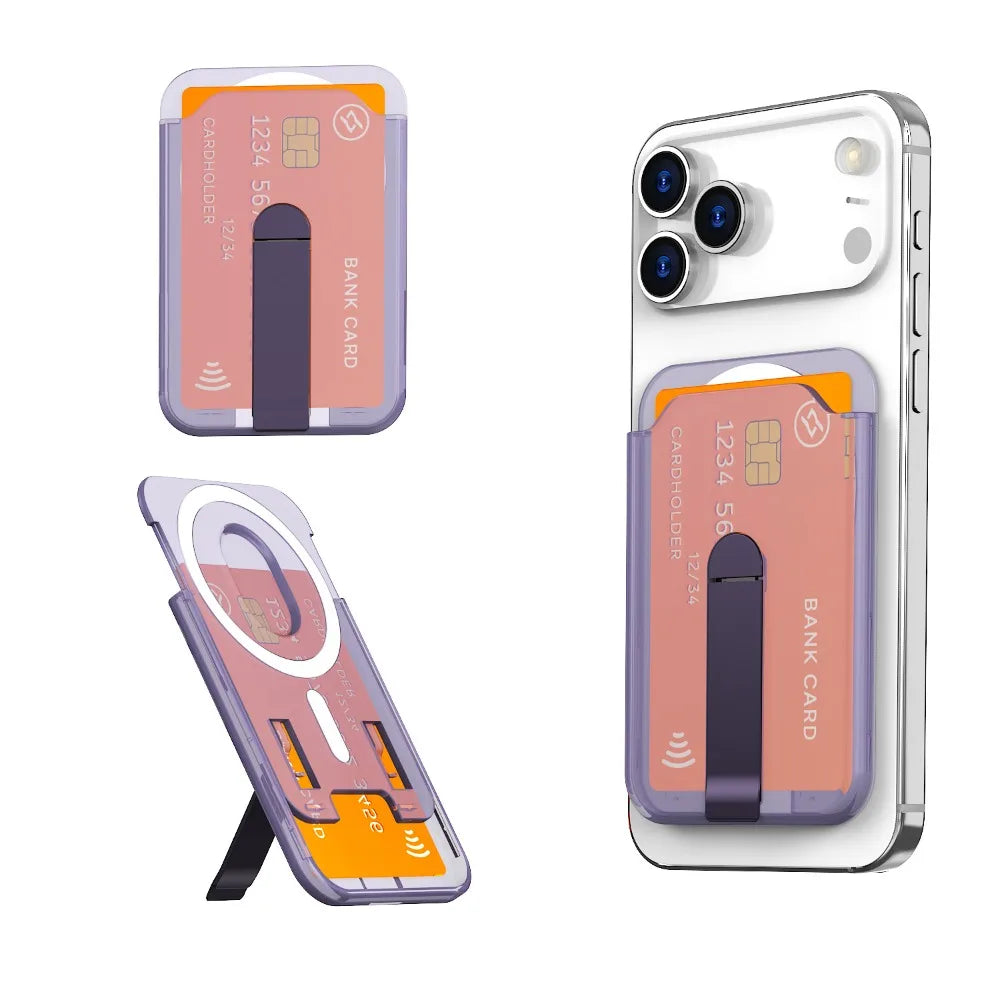 MagSafe Magnetic Wallet Case & Phone Stand for iPhone 15, 16 & 17 Pro Max
