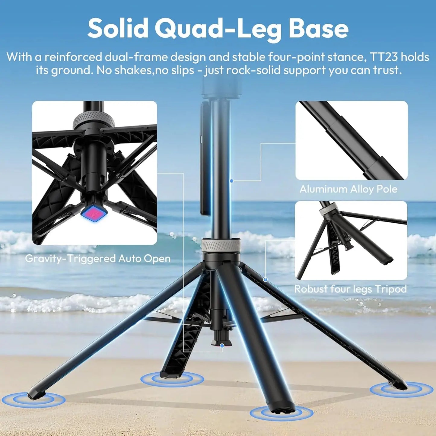 Ulanzi TT23 Compact Foldable AI Face-Tracking Tripod with Gesture Control | Makwando
