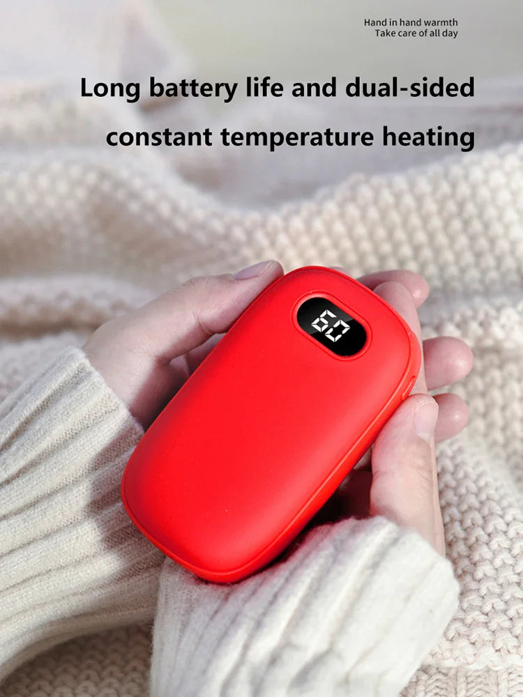 2-in-1 Hand Warmer & Power Bank – USB Rechargeable Mini Pocket Heater