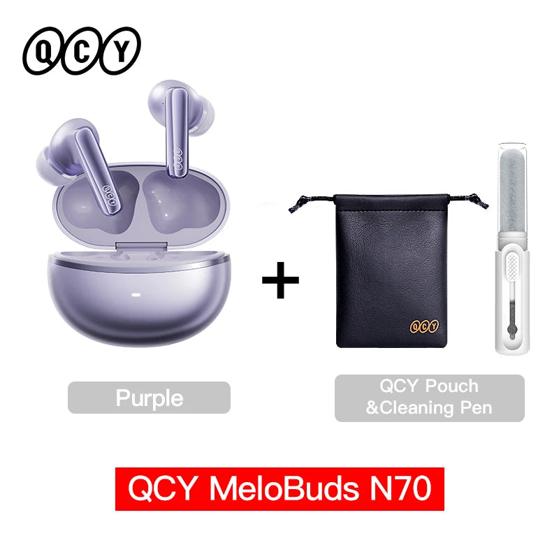 QCY MeloBuds N70 Adaptive ANC Earbuds – -56dB, 50Hr