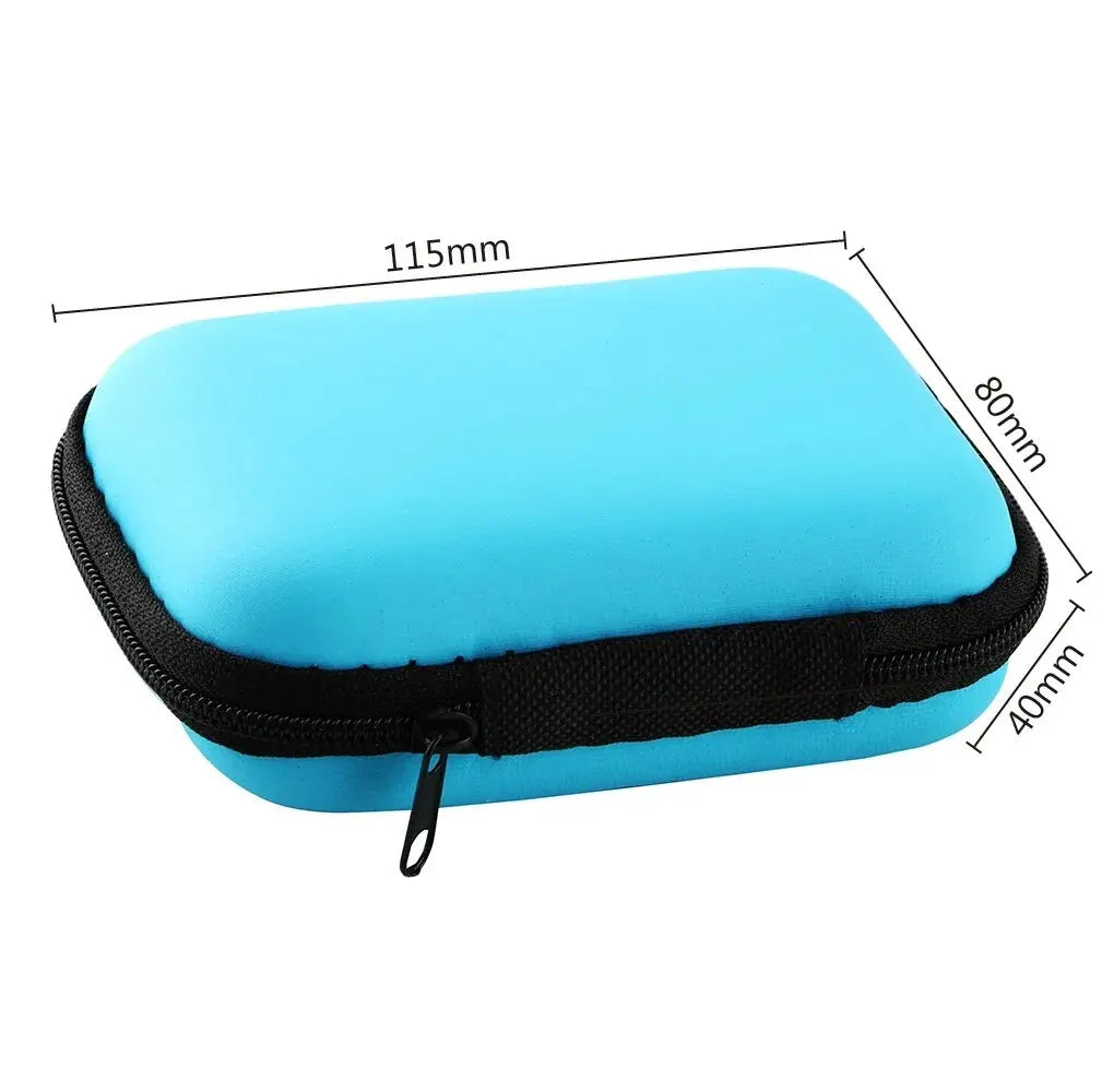 Portable Travel Cable Organiser Bag – Zipper Storage for Earphones & Chargers