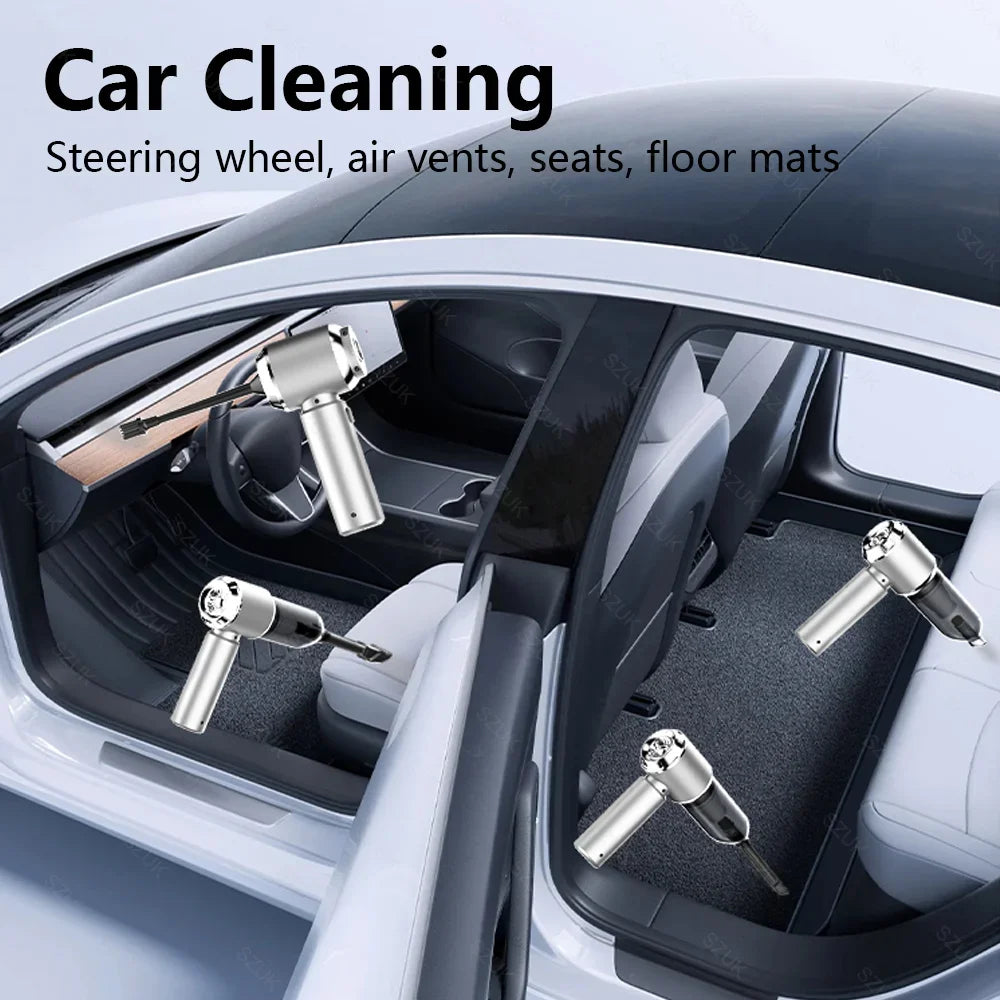 SZUK 180000PA Wireless Car Vacuum Cleaner with LCD Display