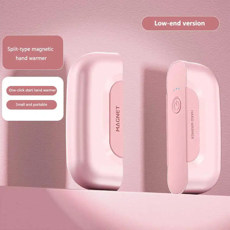 2-in-1 Magnetic Hand Warmer & Power Bank with Digital Display