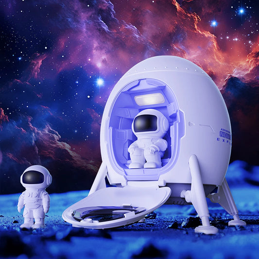 Astronaut Space Lander Galaxy Ceiling Projector with Remote & Lunar Mat