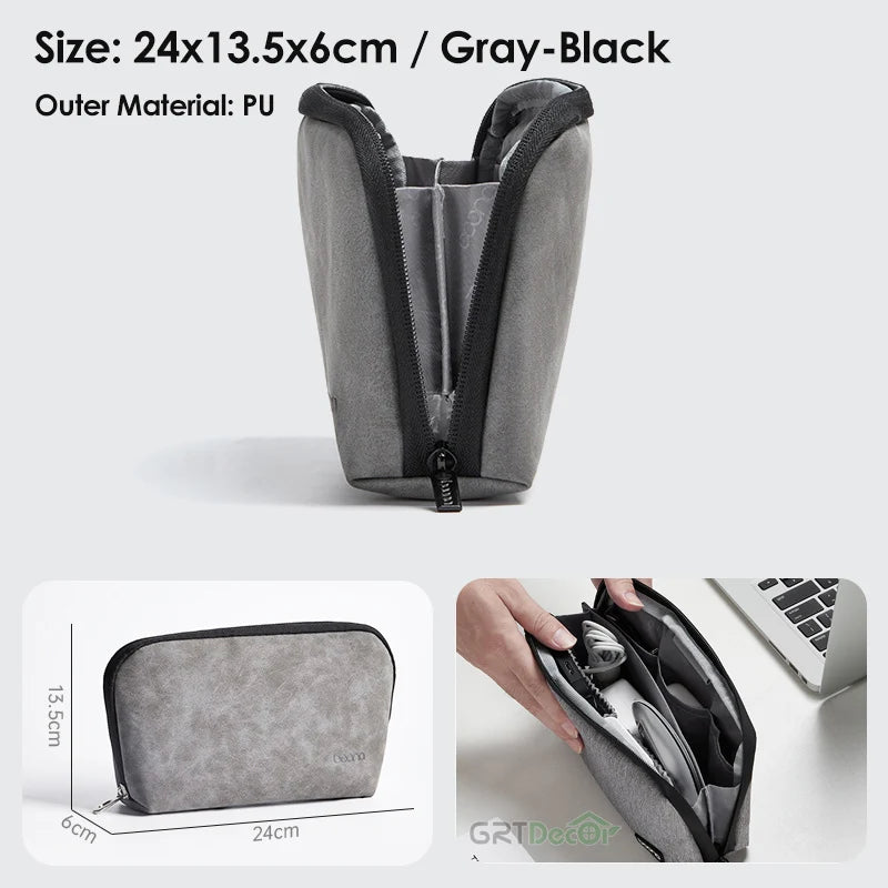 Multifunctional Electronics Accessories Organiser Bag – Cable, HDD & Earphone Storage